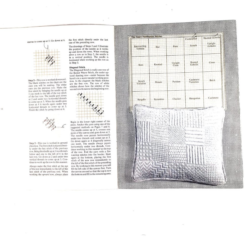 Beginner's Needlepoint Margaret Boyles Columbia Minerva Book 207 36 Pages 1972 - Picture 9 of 16
